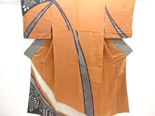 JAPANESE KIMONO / ANTIQUE KIMONO / SILK / YUKIKO HANAI / SHIBORI / WISTERIA